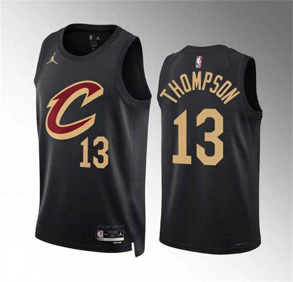 Mens Cleveland Cavaliers #13 Tristan Thompson Black Statement Edition Stitched Jersey Dzhi